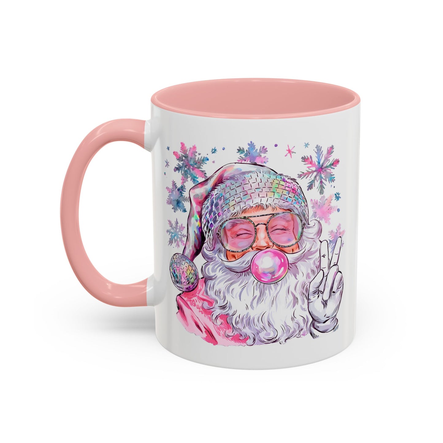Coquette Pink Disco Santa Coffee Mug 11 oz 15 oz