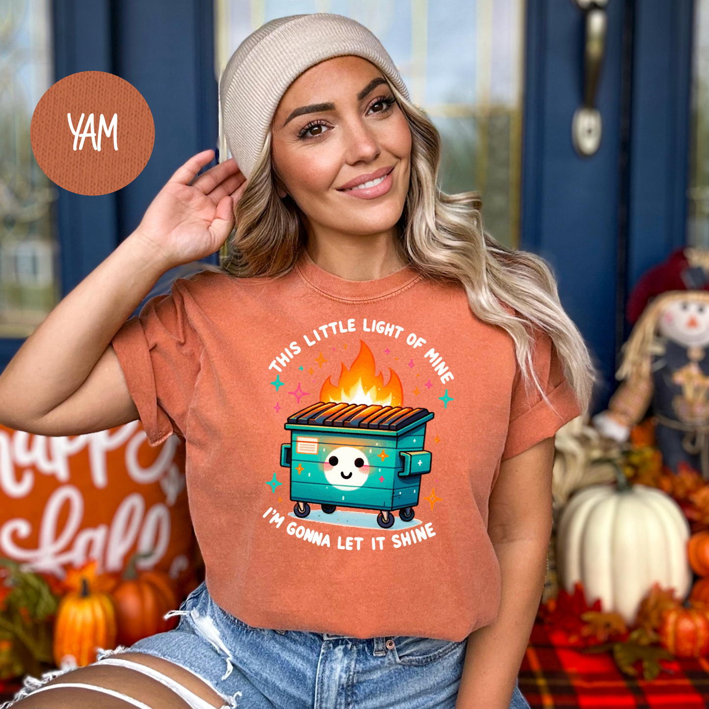 Dumpster Fire Shirts Emotional Dumpster Fire TShirt, This Little Light of Mine, Mental Health, This Little Light of Mine, Dumpster Fire Shirts