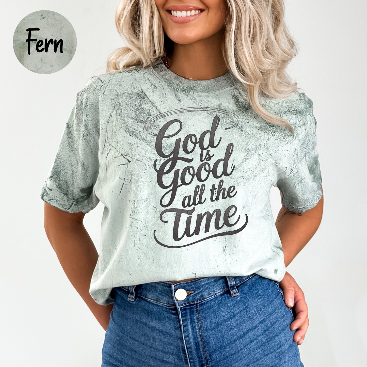 ORIGINAL God Is Good All The Time T-Shirt, Comfort Colors Color Blast Christian Shirt, Jesus Lover Shirt, Unisex