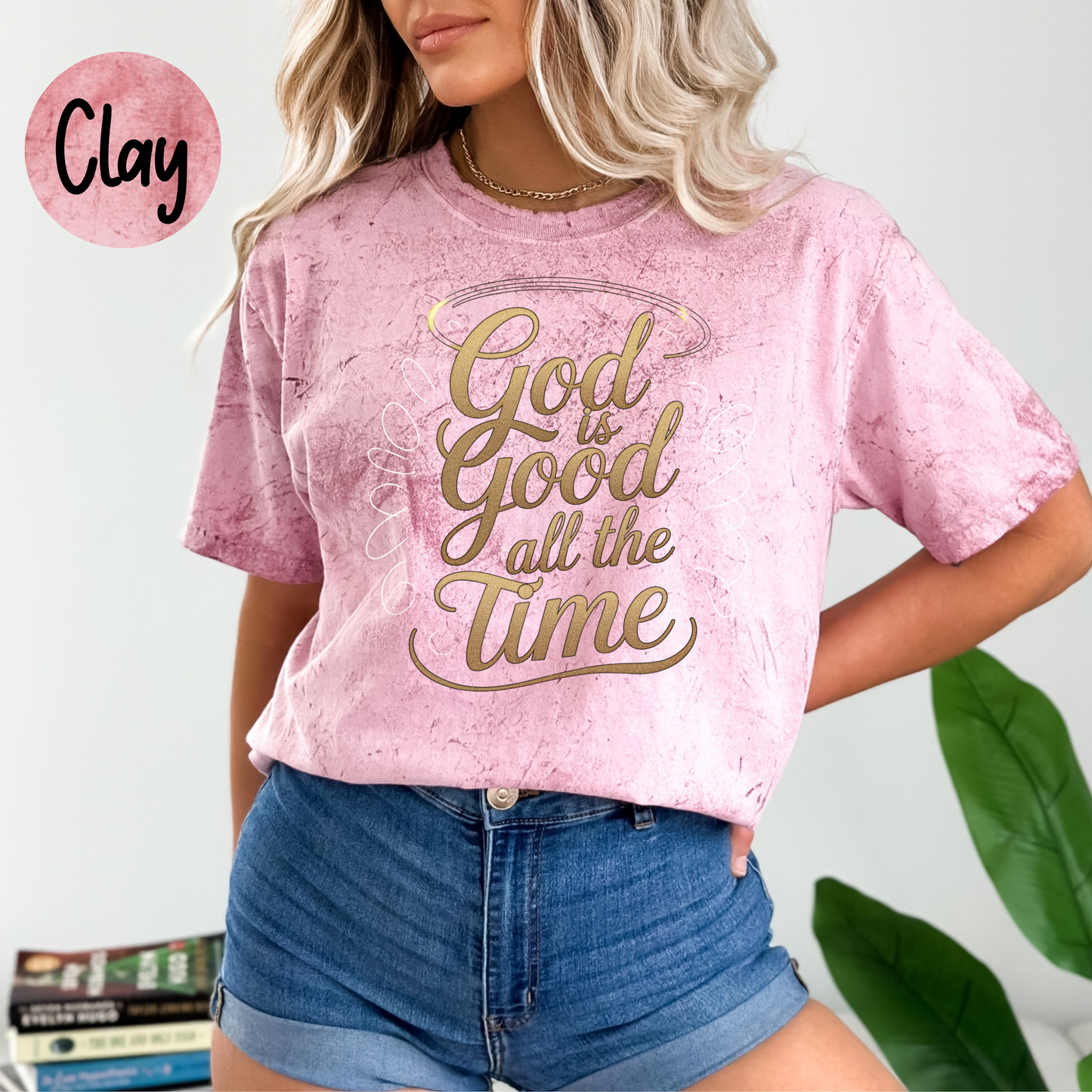 ORIGINAL God Is Good All The Time Women's Comfort Colors Color Blast T-Shirt