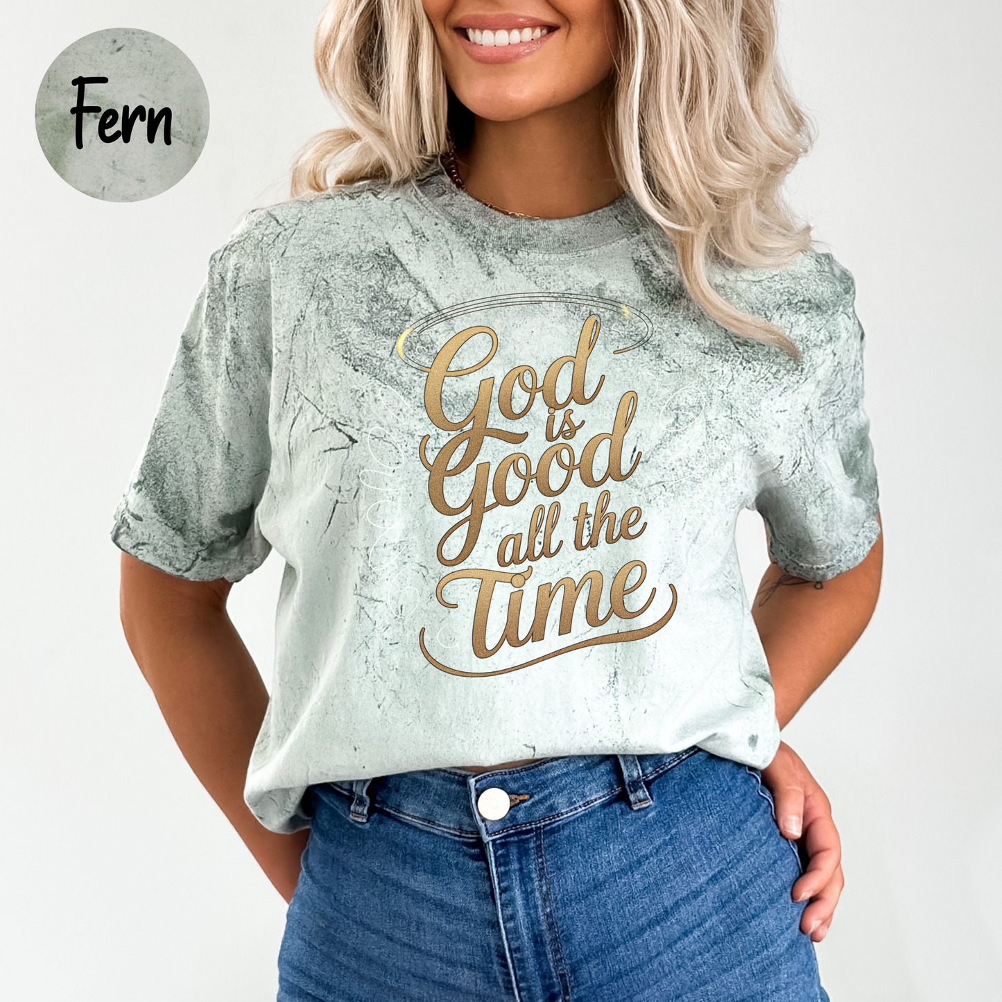ORIGINAL God Is Good All The Time Women's Comfort Colors Color Blast T-Shirt