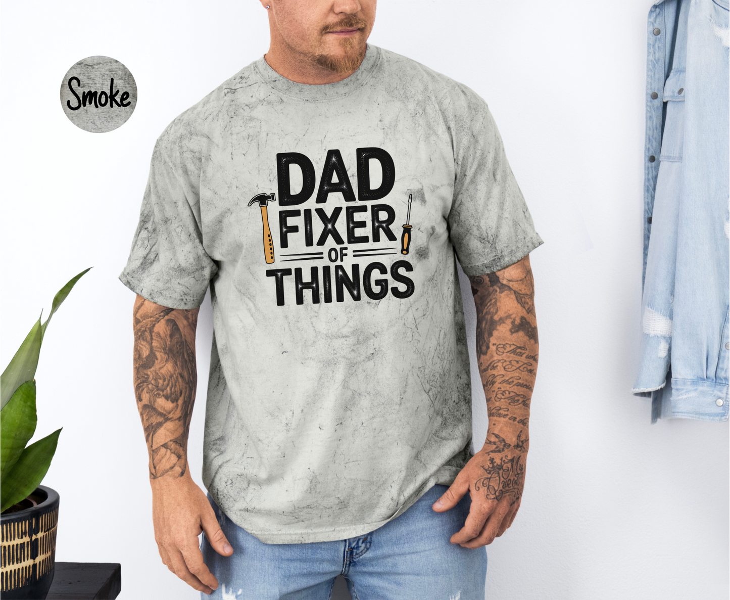 ORIGINAL Dad Fixer of Things Men's Comfort Colors Color Blast T-Shirt