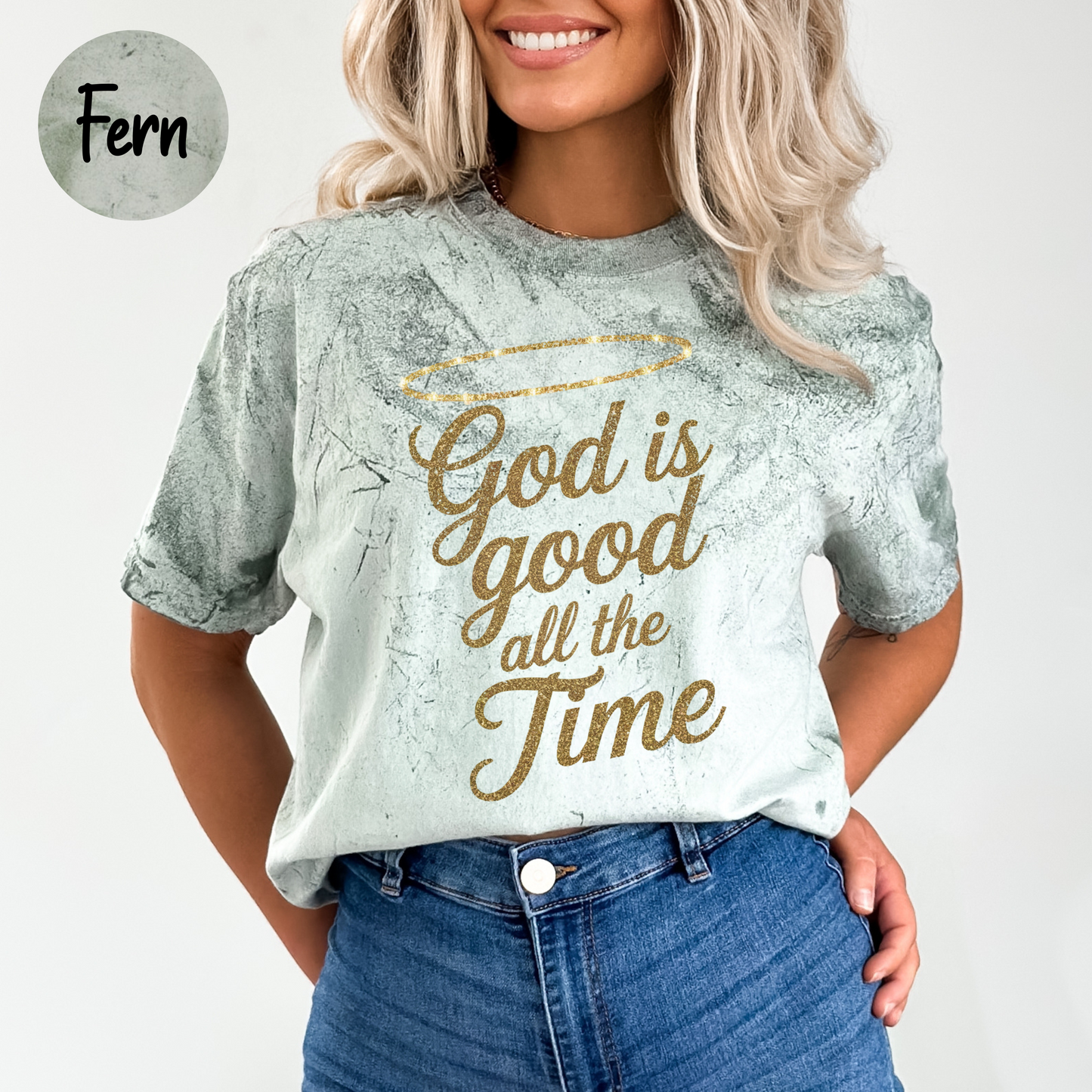 ORIGINAL God Is Good All The Time Women's Comfort Colors Color Blast T-Shirt