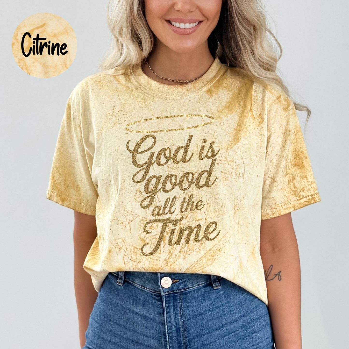 ORIGINAL God Is Good All The Time Women's Comfort Colors Color Blast T-Shirt