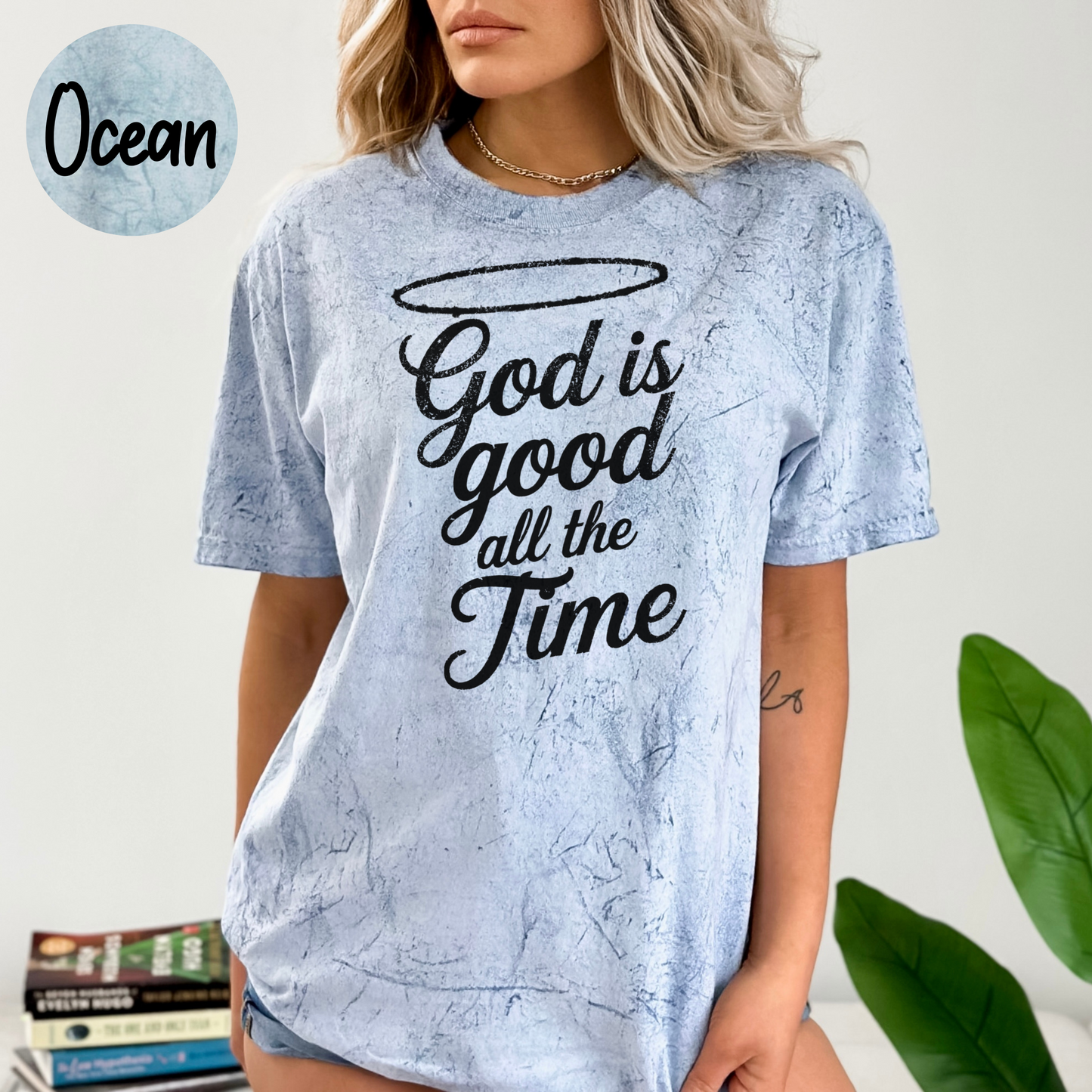 ORIGINAL God Is Good All The Time Women's Comfort Colors Color Blast T-Shirt