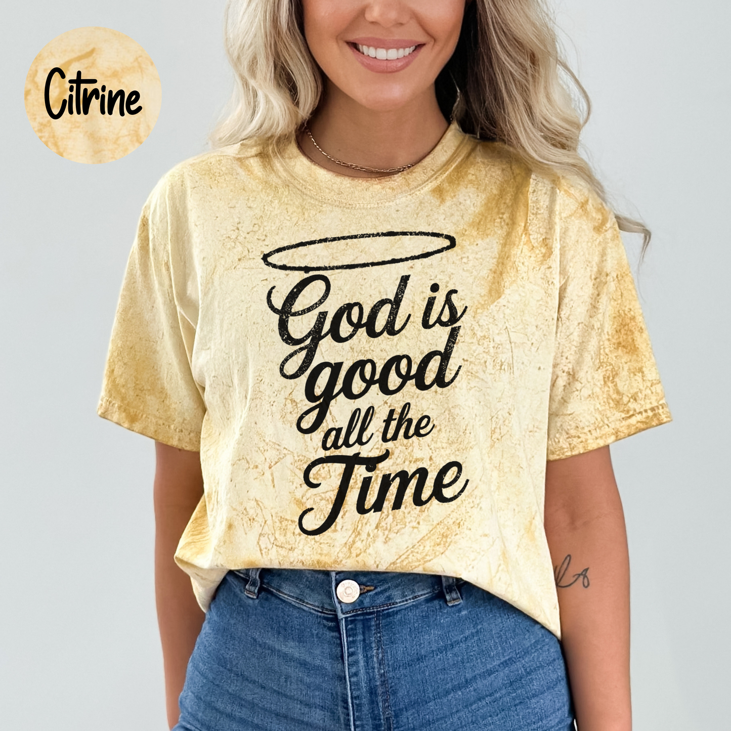 ORIGINAL God Is Good All The Time Women's Comfort Colors Color Blast T-Shirt
