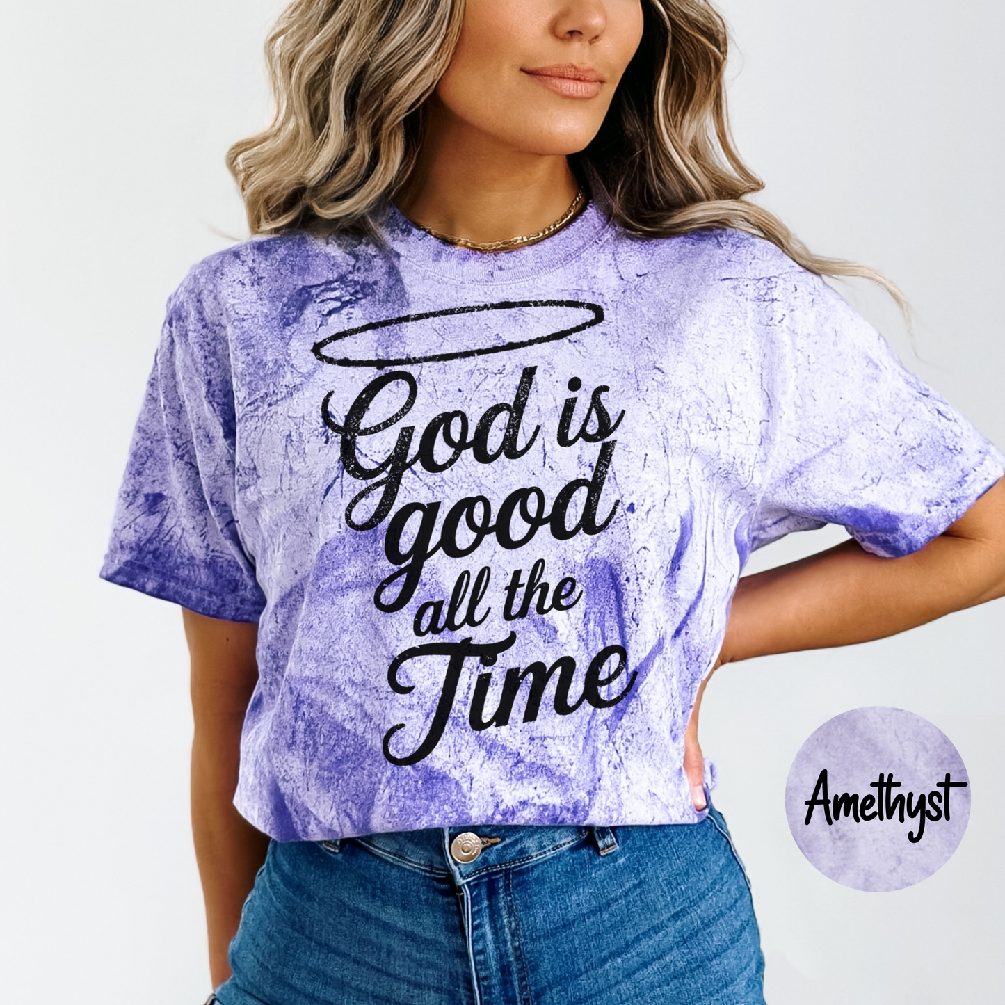 ORIGINAL God Is Good All The Time Women's Comfort Colors Color Blast T-Shirt