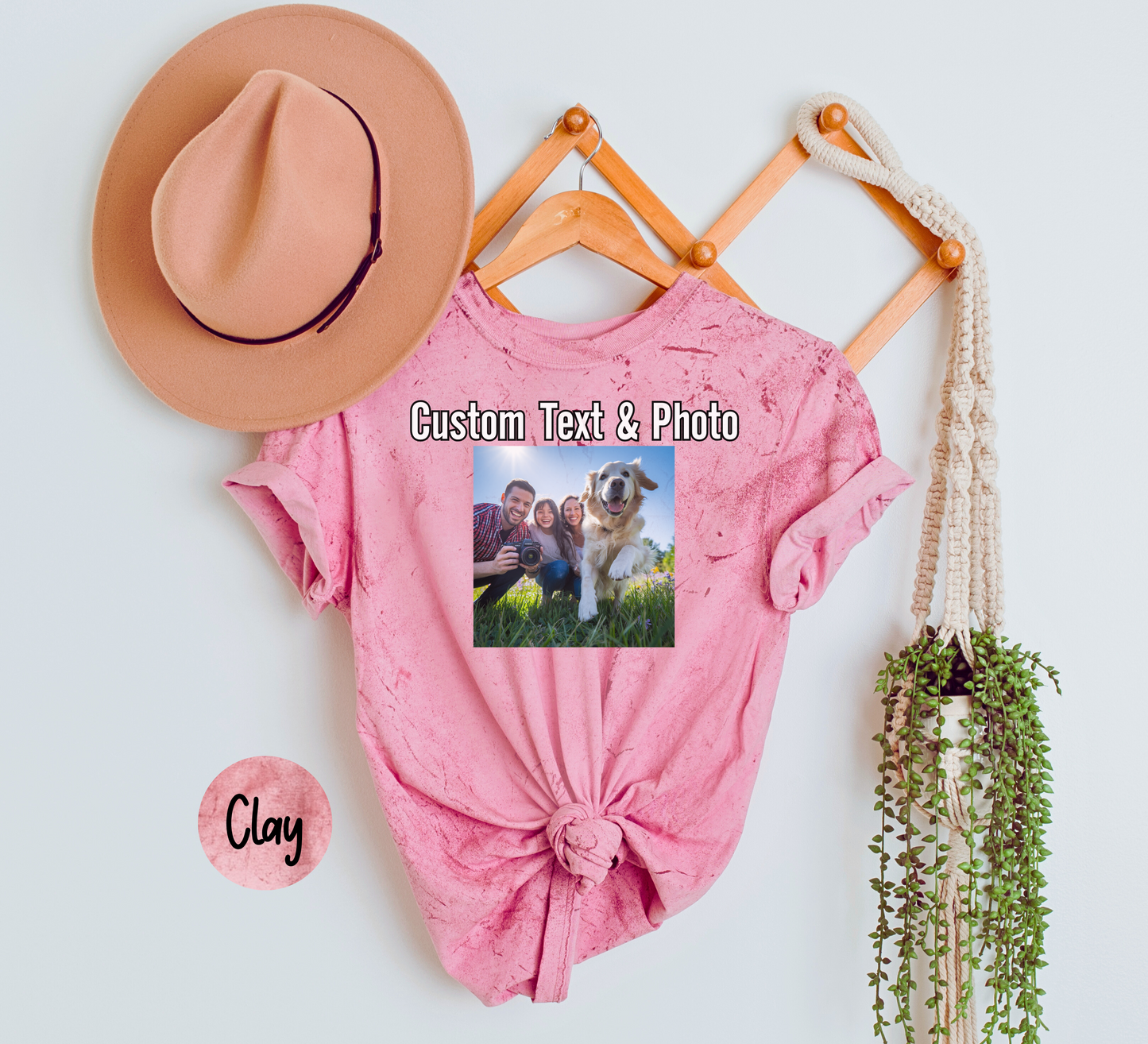 Custom Text and Photo Shirt, Custom Text Shirt, Customized Photo Shirt, Make Your Own Shirt, Your Photo