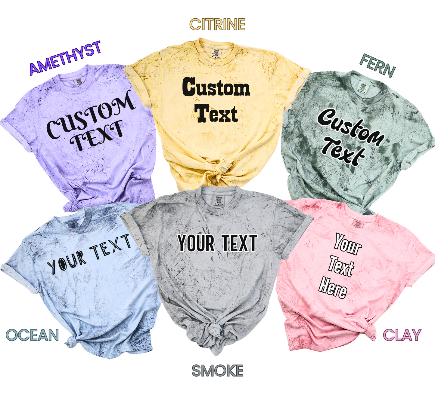 Personalized T-shirt, Custom T-Shirts, Comfort Colors Color Blast Custom Shirt, Custom Shirt Printing, Make Your Own Shirt, Your Photo