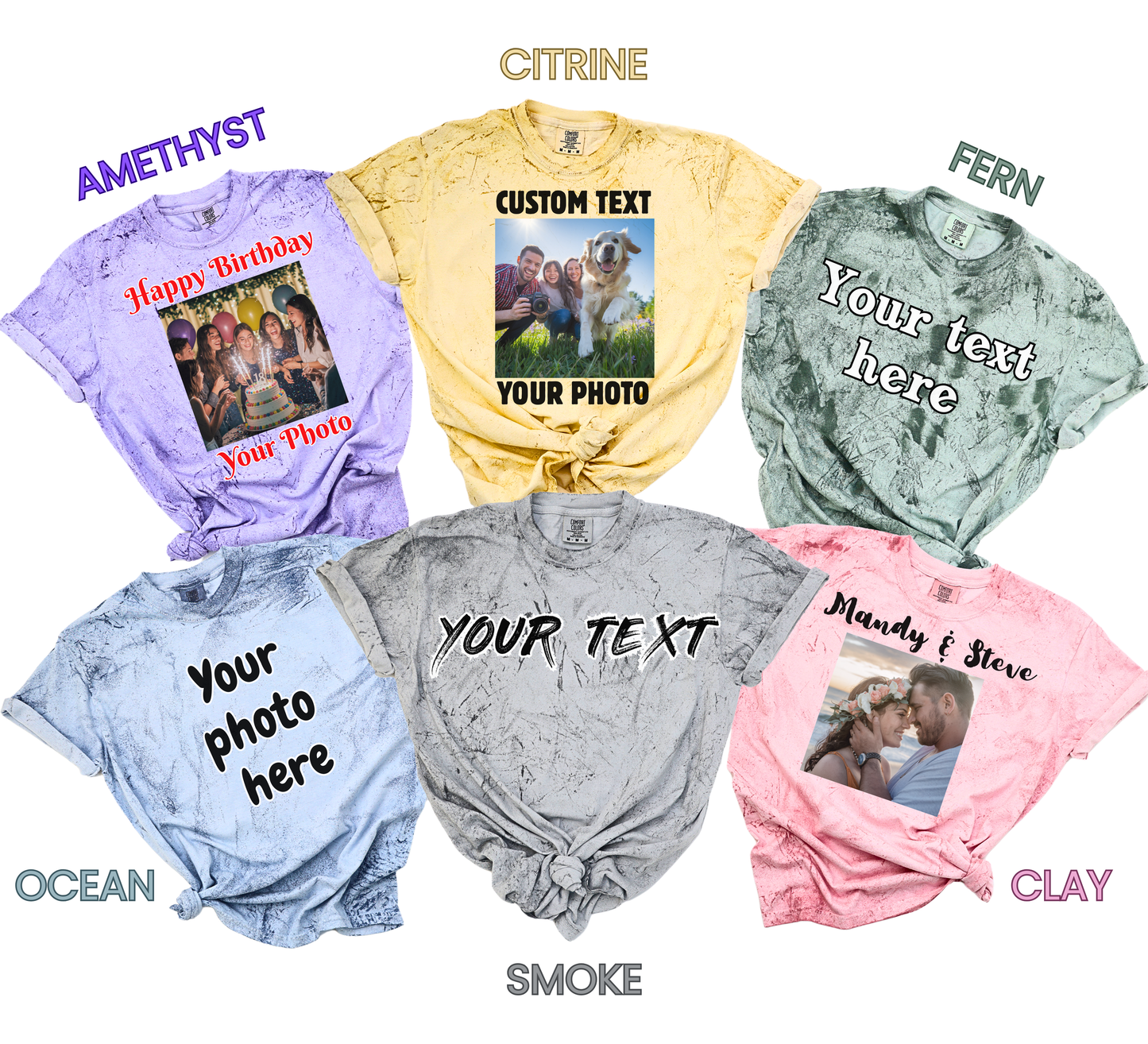 Custom Text and Photo Shirt, Custom Text Shirt, Customized Photo Shirt, Make Your Own Shirt, Your Photo