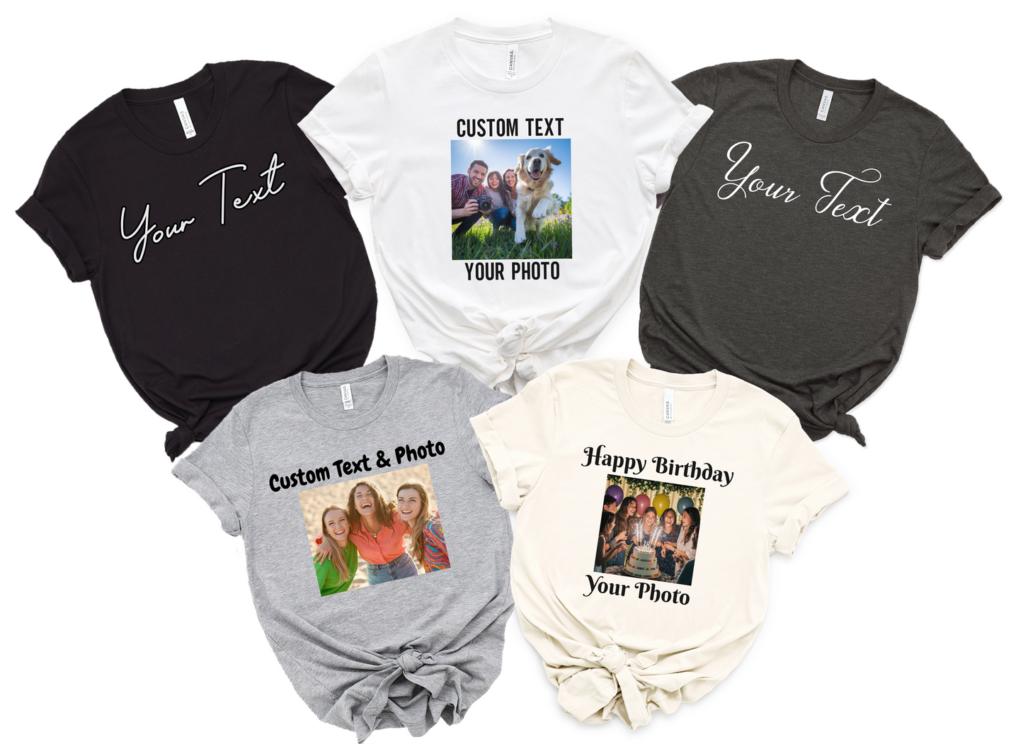 Custom text and photo shirt, Custom Photo Shirt, Custom text shirt, Customized Photo Shirt, Make Your Own Shirt, Your Photo