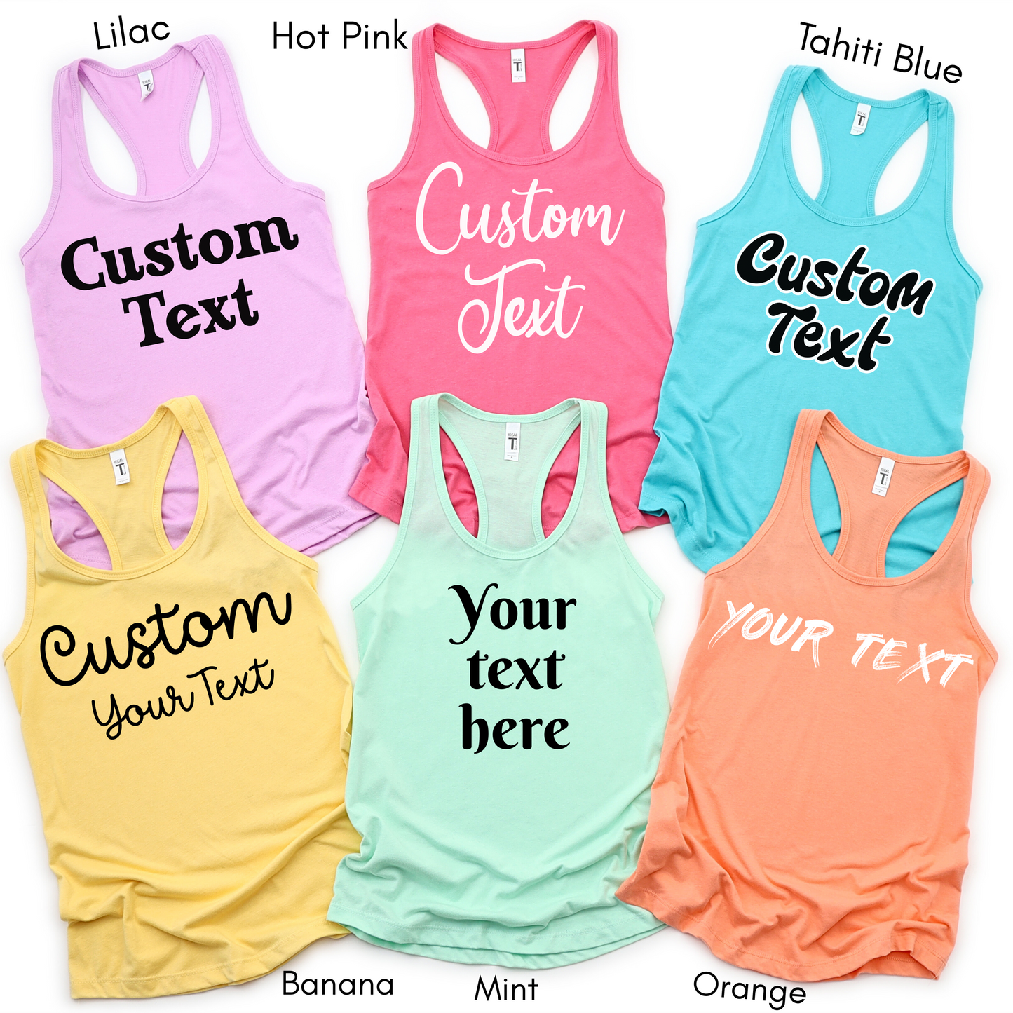 Personalized Womens Racerback Tank Top, Custom Tank Top, Personalized Racerback Tank Top, Custom Tank Top Printing