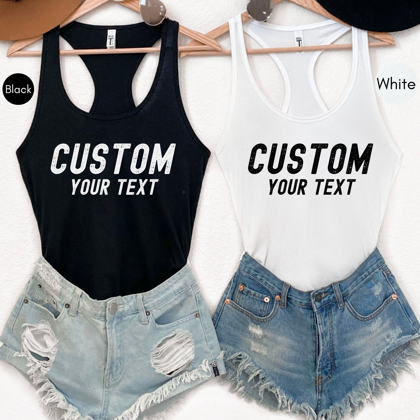 Personalized Womens Racerback Tank Top, Custom Tank Top, Personalized Racerback Tank Top, Custom Tank Top Printing