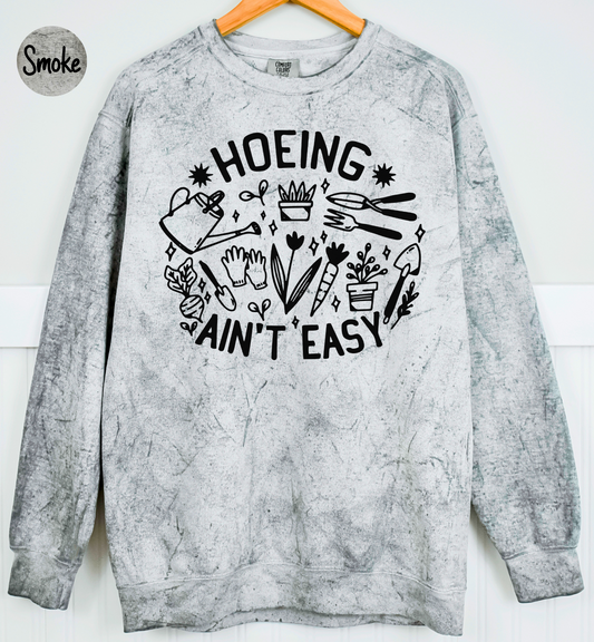 Gardener T Sweatshirt, Plant Lover Sweatshirt, Farmer T Sweatshirt, Hoeing Ain't Easy Sweatshirt, Comfort Colors Color Blast Sweatshirt, Botanical Sweatshirt, Gift For Gardeners, Gardening Sweatshirt, Garden