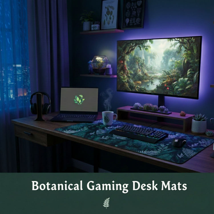 Botanical Gaming Desk Mats