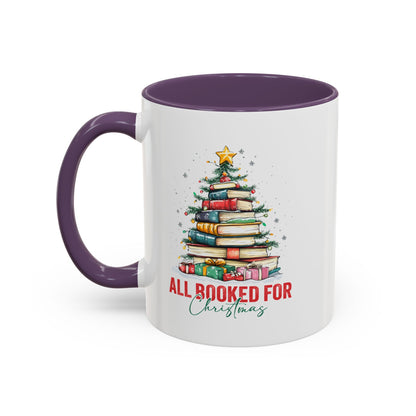 All Booked For Christmas Coffee Mug 11 oz 15 oz Book Lover Writer Author