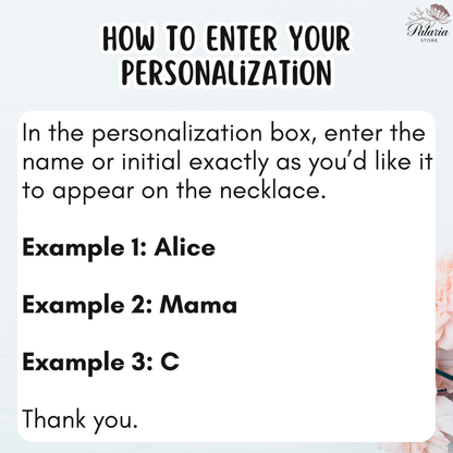 18k Gold Plated Personalized Name Necklace for Women, Custom Text Necklace, Add Your Name Initial Words