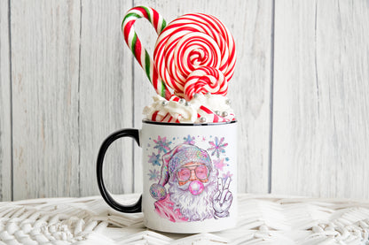 Coquette Pink Disco Santa Coffee Mug 11 oz 15 oz