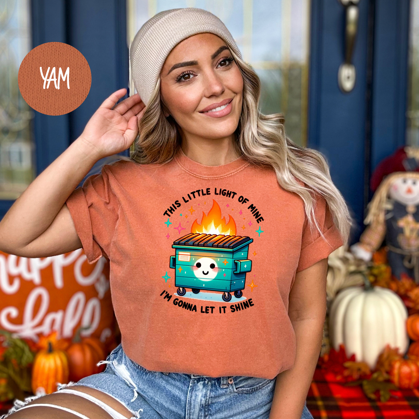 Dumpster Fire Shirts Emotional Dumpster Fire TShirt, This Little Light of Mine, Mental Health, This Little Light of Mine, Dumpster Fire Shirts