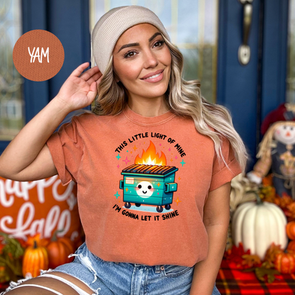 Dumpster Fire Shirts Emotional Dumpster Fire TShirt, This Little Light of Mine, Mental Health, This Little Light of Mine, Dumpster Fire Shirts