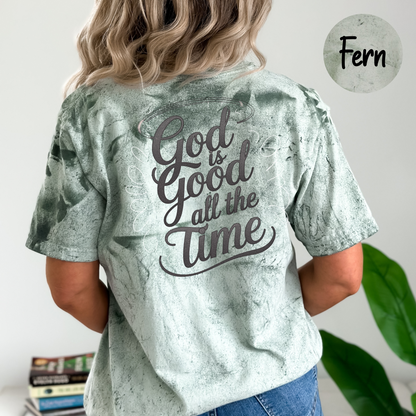 ORIGINAL God Is Good All The Time T-Shirt, Comfort Colors Color Blast Shirt