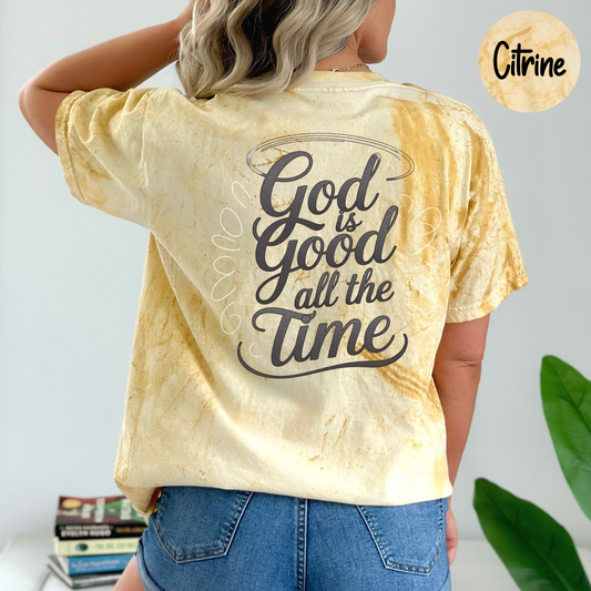 ORIGINAL God Is Good All The Time T-Shirt, Comfort Colors Color Blast Shirt