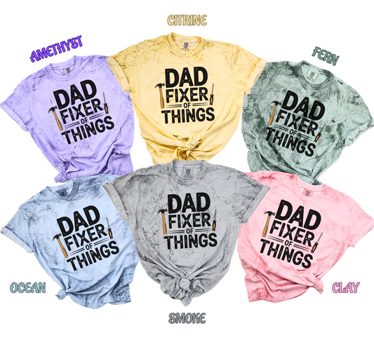 ORIGINAL Dad Fixer of Things Men's Comfort Colors Color Blast T-Shirt