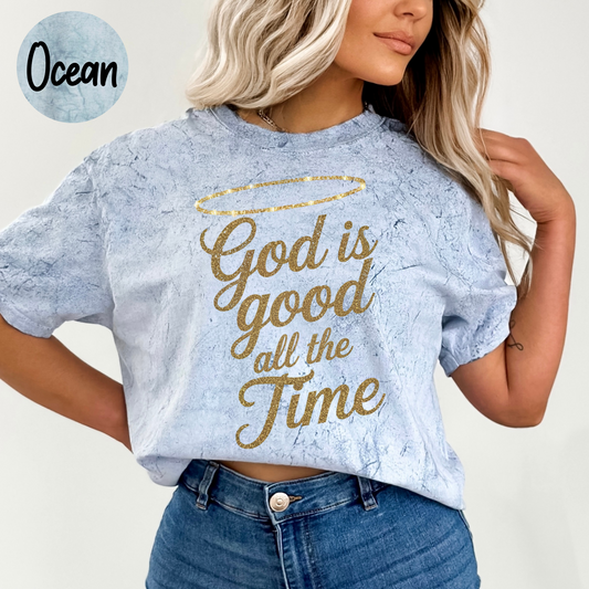 ORIGINAL God Is Good All The Time Women's Comfort Colors Color Blast T-Shirt