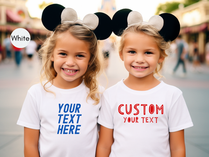Custom text Shirt, Family Personalized text Shirt, Custom Shirt for Women, Custom Shirt for Men, Make Your Own Shirt, Your Text