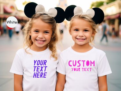 Custom text T-Shirt, Personalized text Shirt, Make Your Own Shirt, Your Text