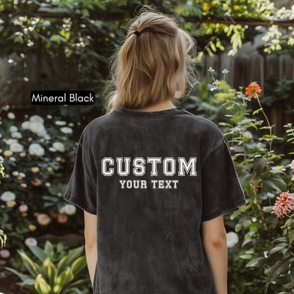 Front And Back Custom Photo Shirt, Custom text Vintage Shirt, Make Your Own Shirt, Your Photo, Front and Back Personalized Shirt