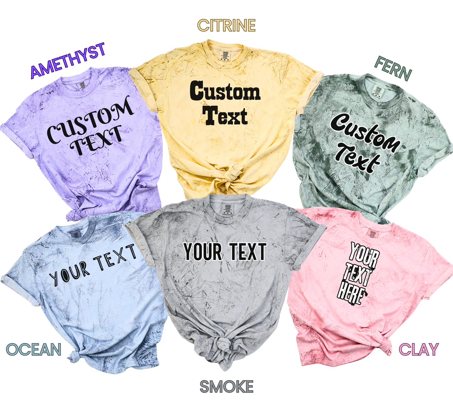 Comfort Colors Personalized Front or Back Photo and Text T-Shirt, Make Your Own Shirt, Personalized Photo Tshirt, Custom Vintage Tee