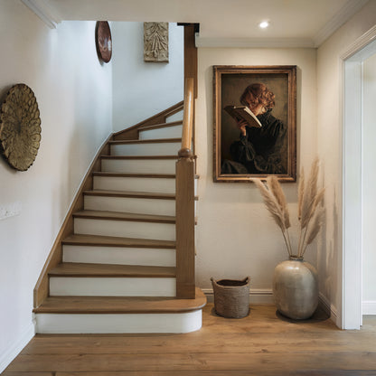 Victorian Woman Reading Book Fine Art Poster, Moody Dark Academia Print, Bookish Print, Vintage Literary Book Lover Wall Art, Home Decor, Unframed