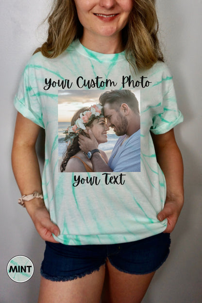 T-shirt Tie-Dye Cyclone personnalisé, T-shirt avec texte personnalisé, T-shirt Tie-Dye Cyclone personnalisé, Créez votre propre t-shirt, Votre texte