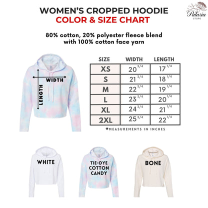 Personalized Cropped Hoodie for Women, Front and Back Custom Photo and Text Hoodie