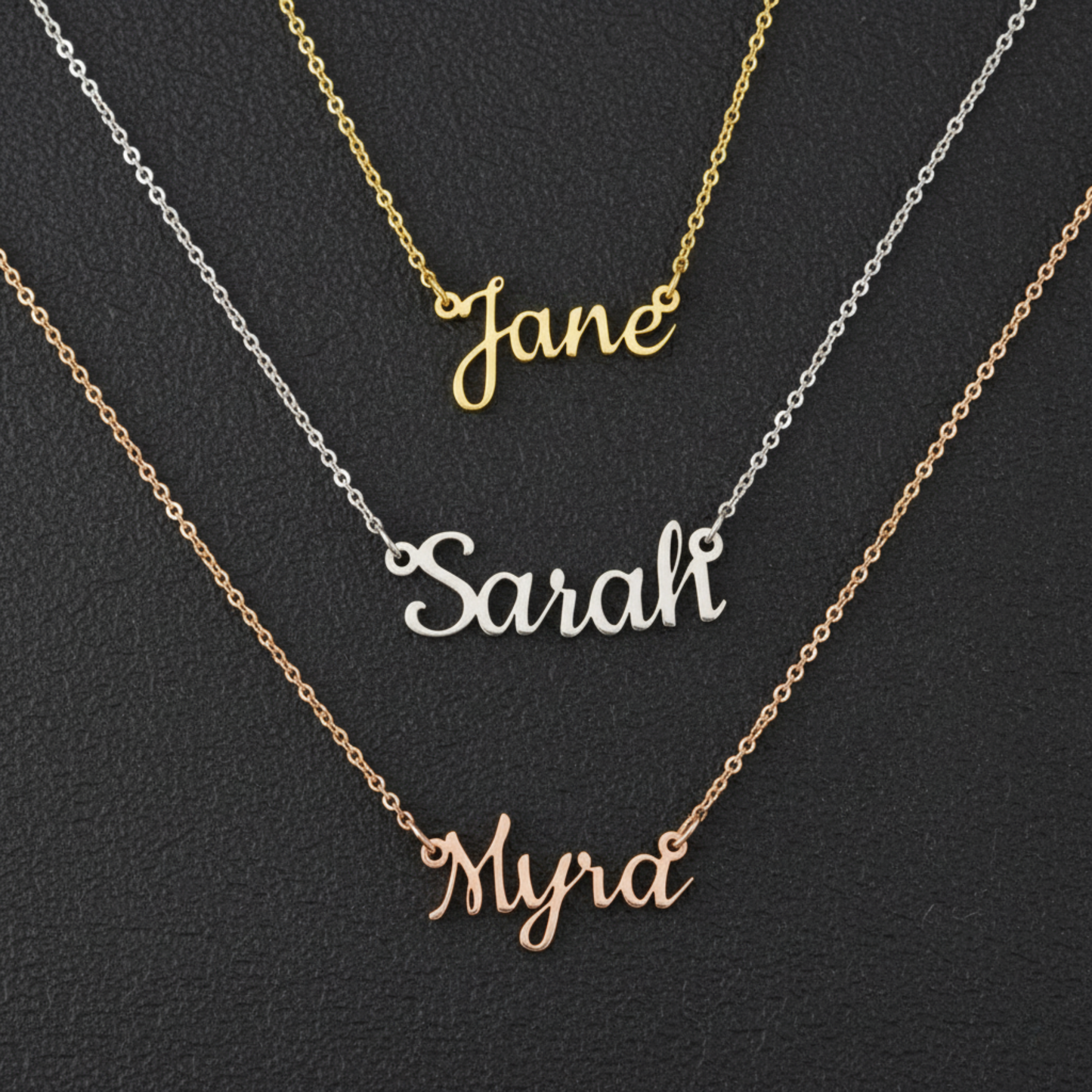 18k Gold Plated Name Necklace, Personalized Name Necklace, Custom Silver Necklace, Gift for Her, Christmas Gift