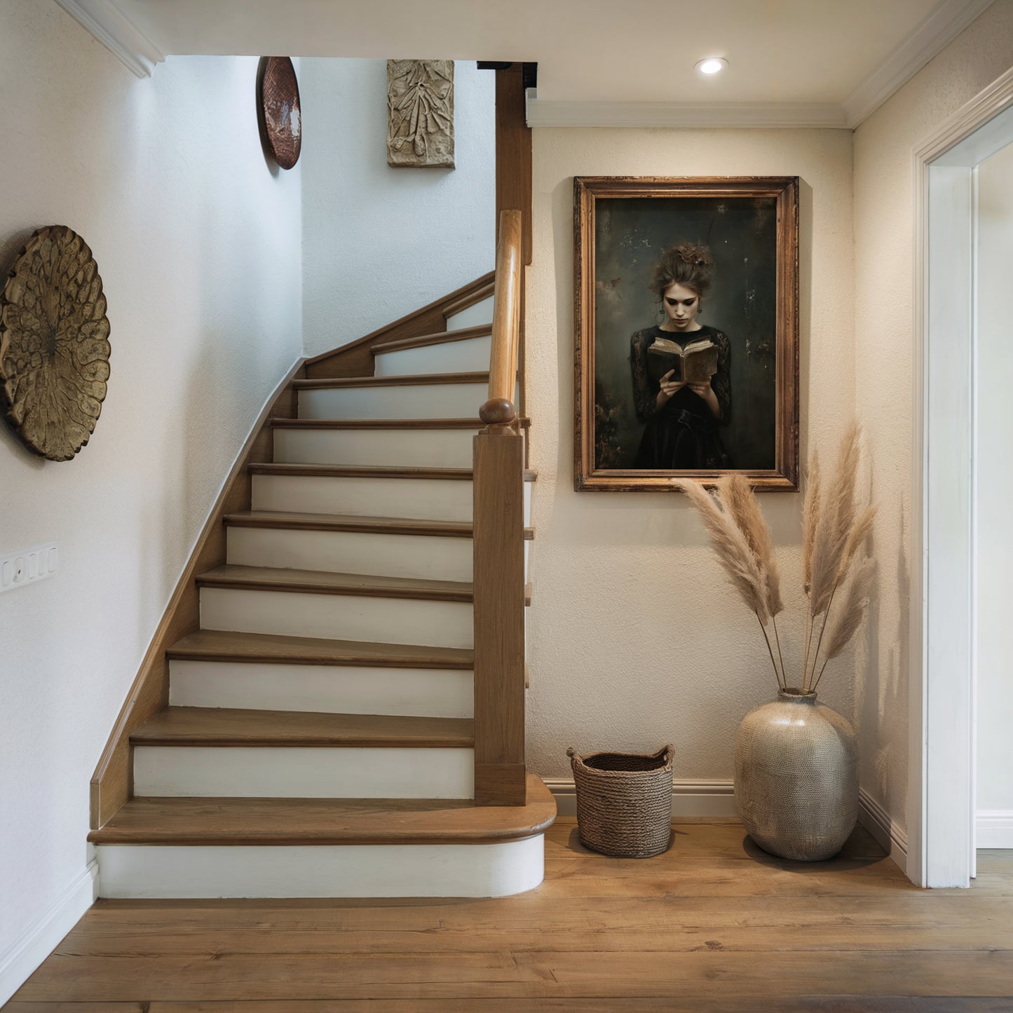 Victorian Woman Reading Book Poster, Bookish Print, Moody Dark Academia Wall Art, Librariancore Poster, Literary Book Lover Wall Art Decor, Unframed