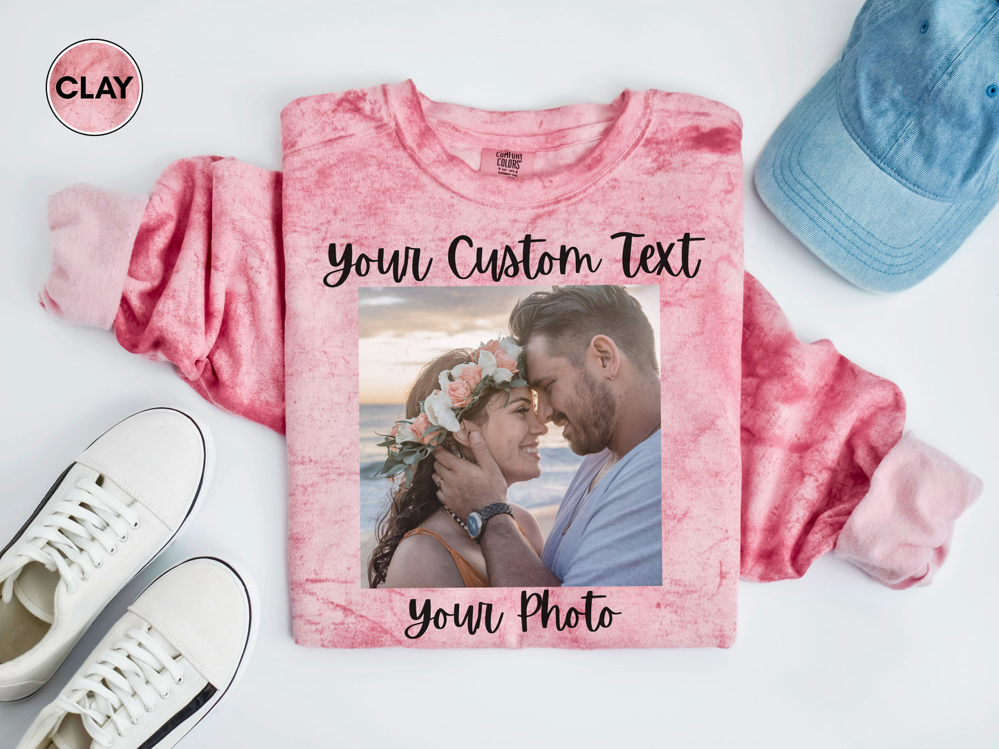 Sweat-shirt personnalisé avec texte et photo, Sweat-shirt personnalisé avec texte, Sweat-shirt photo personnalisé, Créez votre propre sweat-shirt, Votre photo