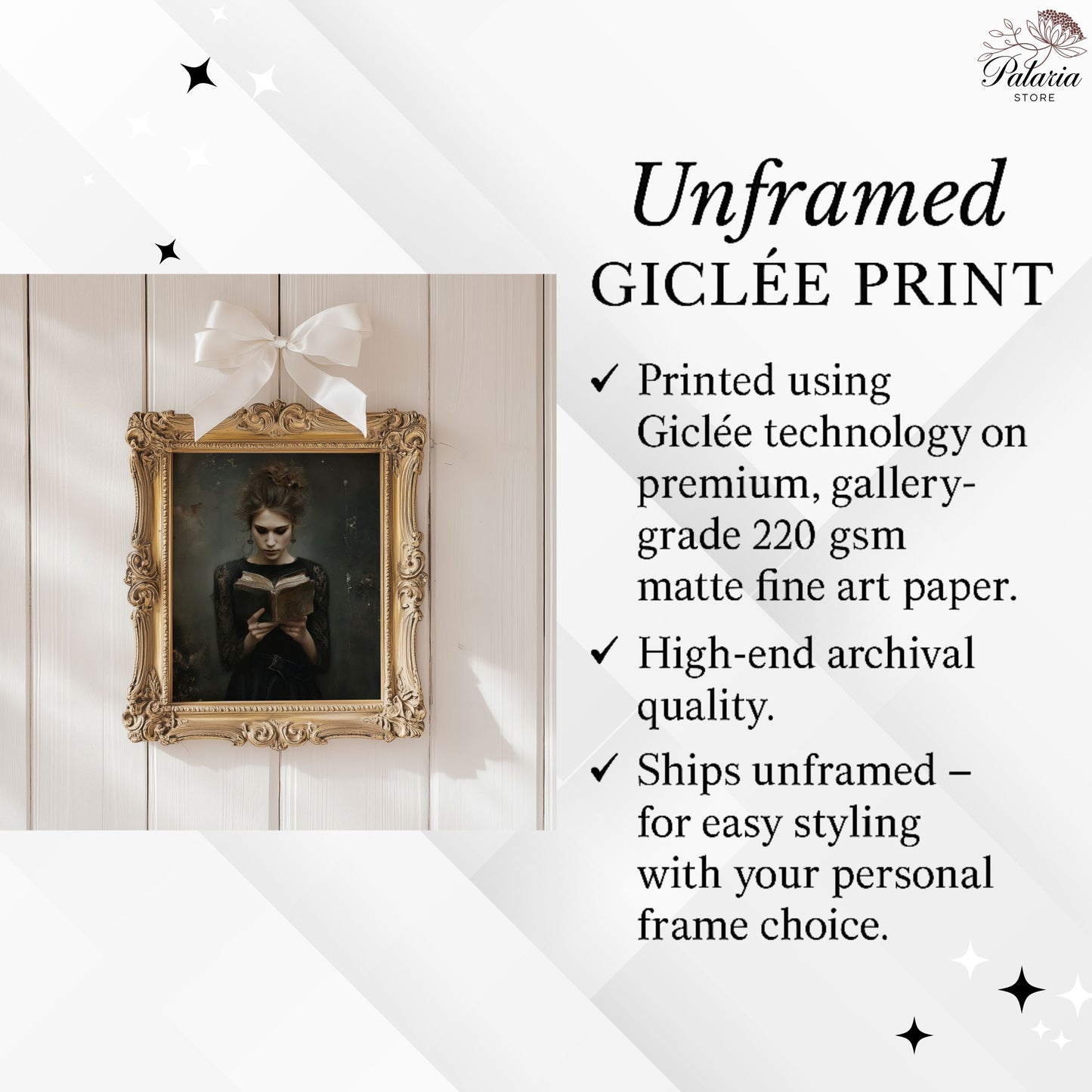 Victorian Woman Reading Book Poster, Bookish Print, Moody Dark Academia Wall Art, Librariancore Poster, Literary Book Lover Wall Art Decor, Unframed