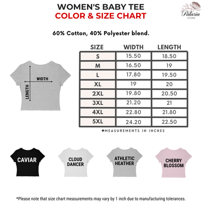 Personalized Front or Back Baby Tee for Women, Custom Photo and Text Baby Tee