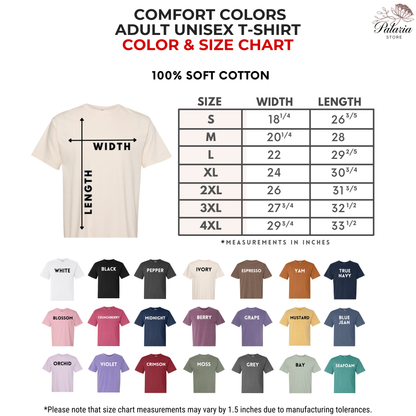 Comfort Colors Front or Back Personalized T-Shirt, Custom Photo and Text Top, Add Your Image Words Logo, Custom Tee, Make Your Own Shirt, Custom Photo Tee