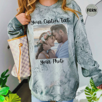 Sweat-shirt personnalisé avec texte et photo, Sweat-shirt personnalisé avec texte, Sweat-shirt photo personnalisé, Créez votre propre sweat-shirt, Votre photo