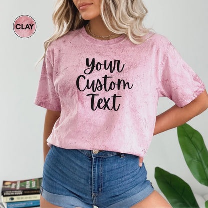 Comfort Colors Personalized Front or Back Photo and Text T-Shirt, Make Your Own Shirt, Personalized Photo Tshirt, Custom Vintage Tee