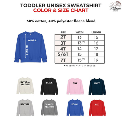 Personalized Front and Back Toddler Sweatshirt, Custom Photo and Text Toddler Sweatshirt